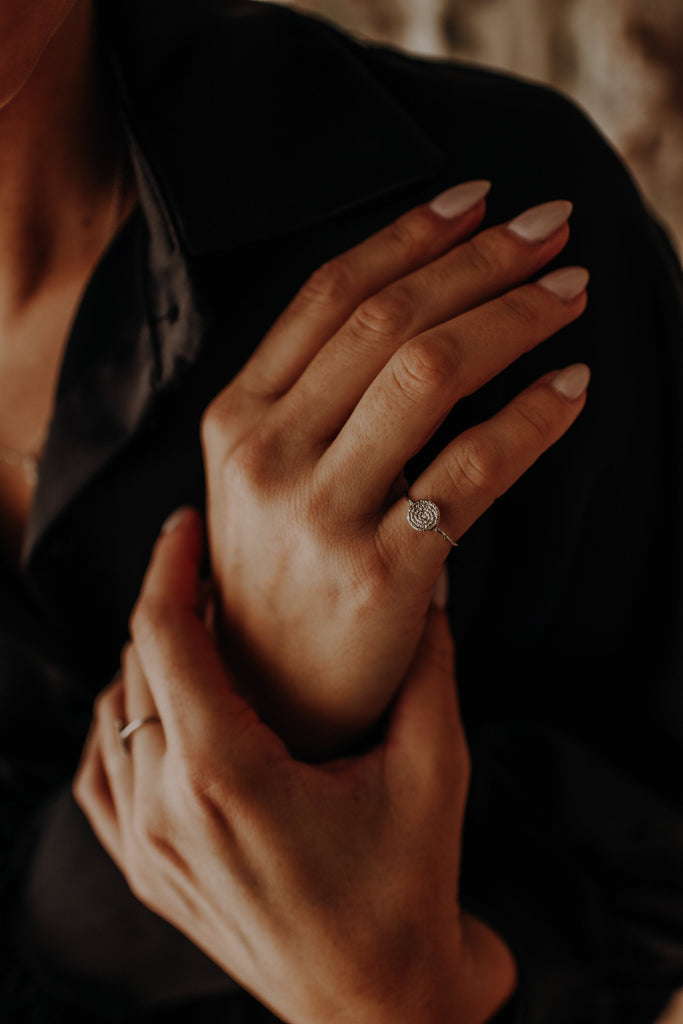Bague Dounia Argent - KUBE STORE
