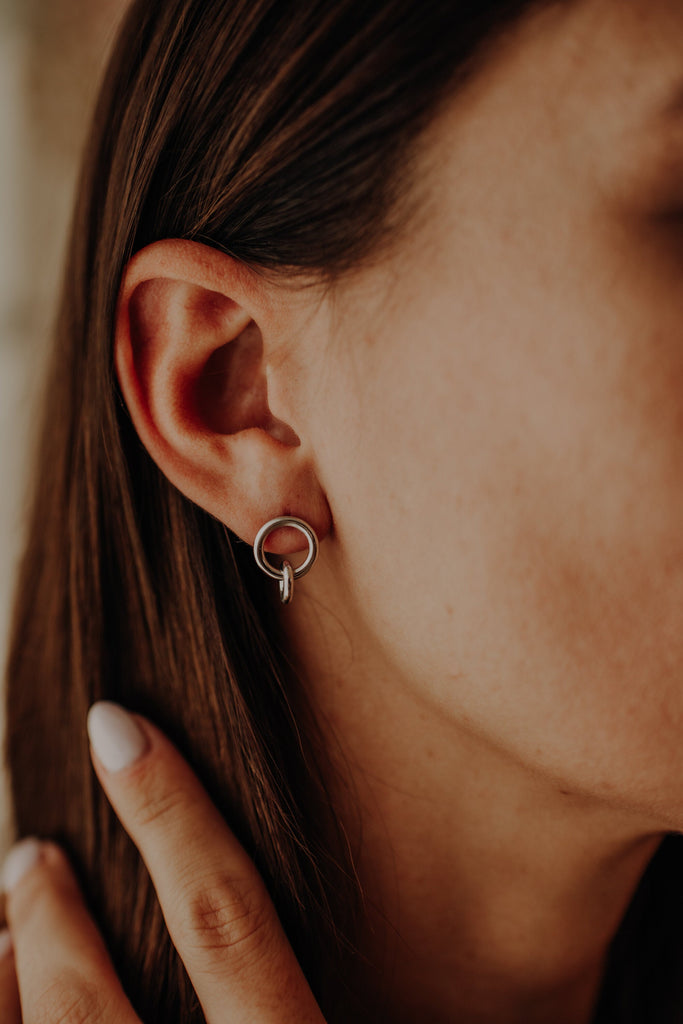 Boucles Alaia Argent - KUBE STORE