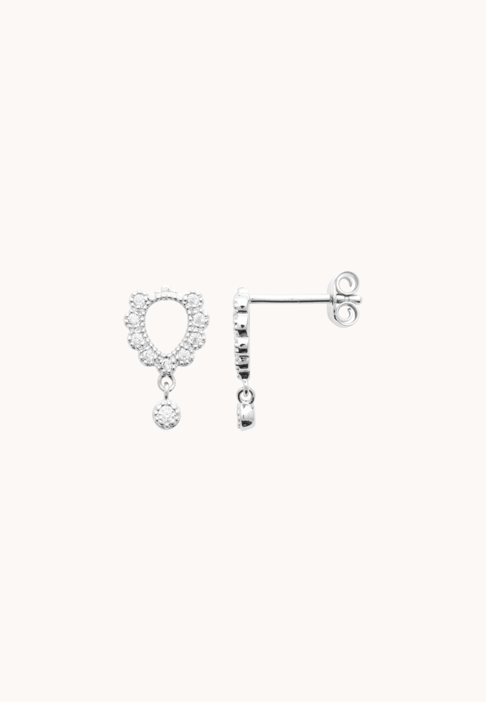 Boucles Cassandra Argent - KUBE STORE