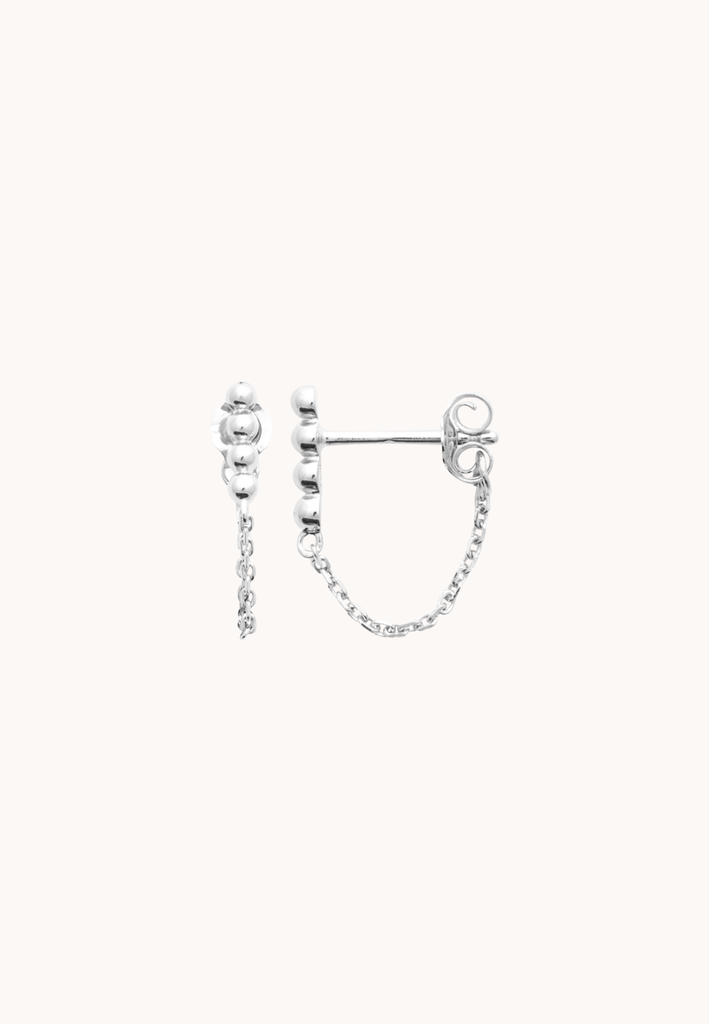 Boucles pendantes Sara Argent - KUBE STORE